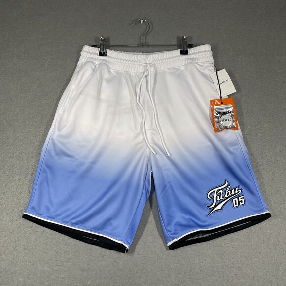 FUBU Other - FUBU x Forever 21 Shorts Men Medium Blue White Colorblock Embroidered Logo
